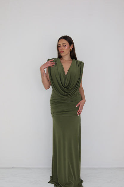 Vestido Victoria Verde Kaki