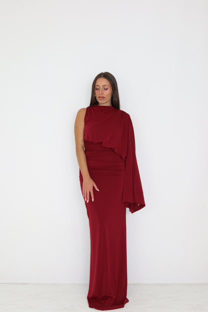 Vestido Luné Granate