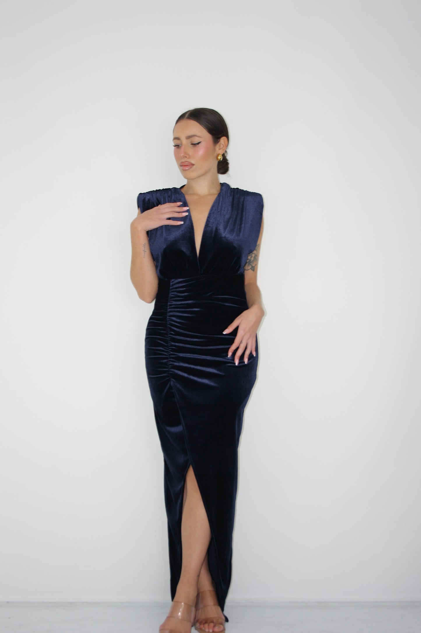 Vestido Eirene Azul Marino