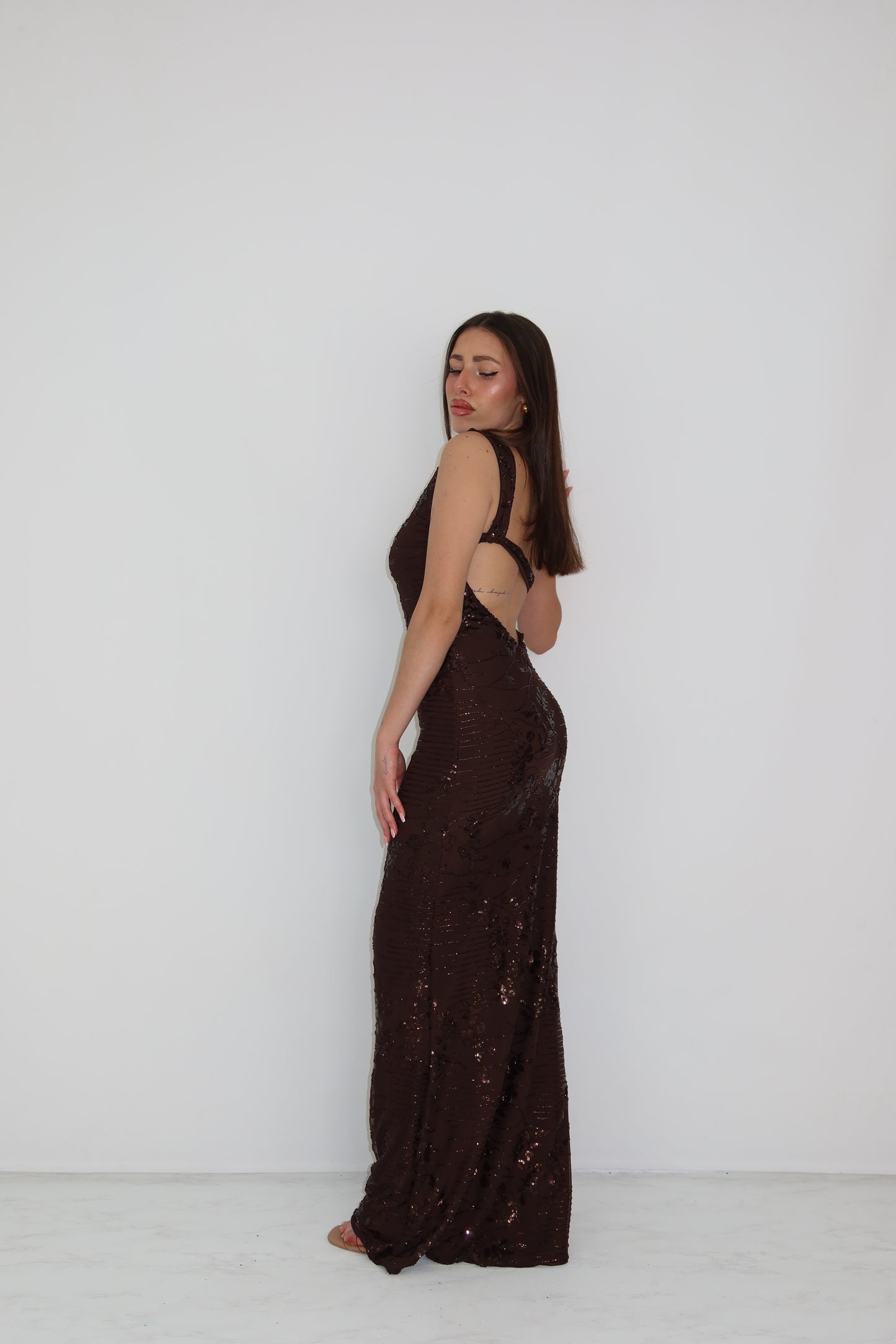 Vestido Aria Marrón