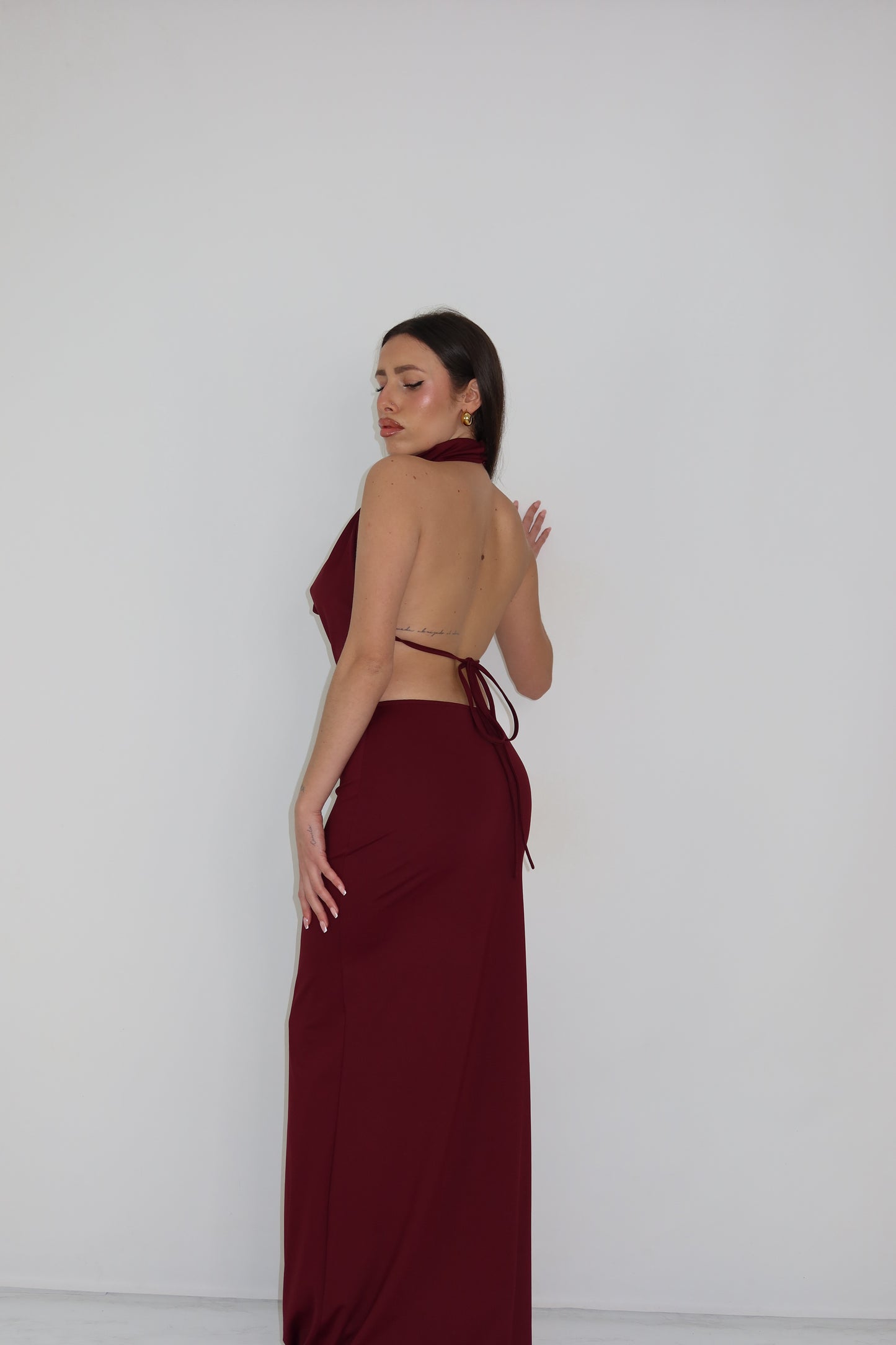Vestido Thila Borgonha