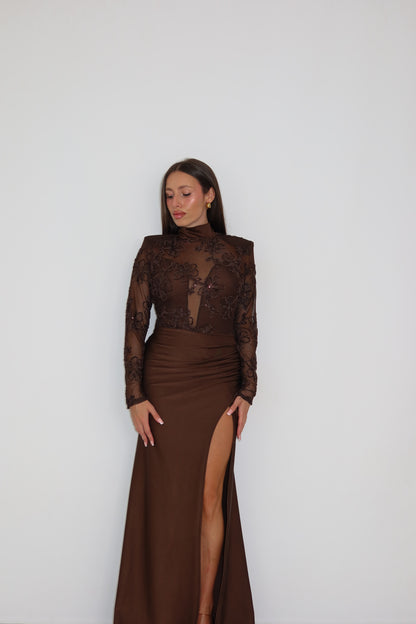 Vestido Nasya Marrón