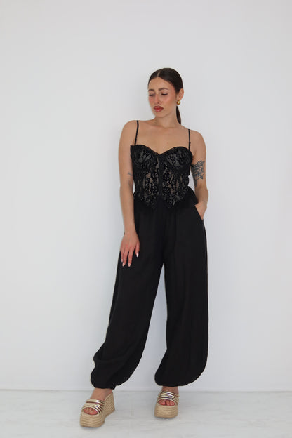 Corset Lúa Negro