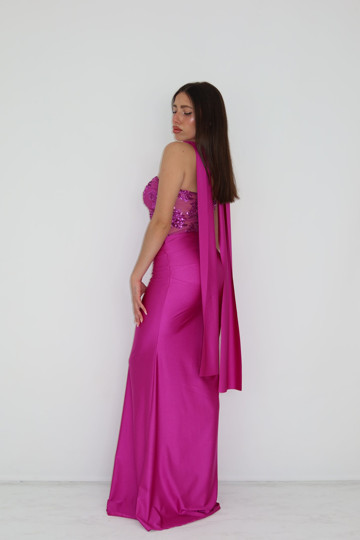 Vestido Nicolette Rosa Buganvilla