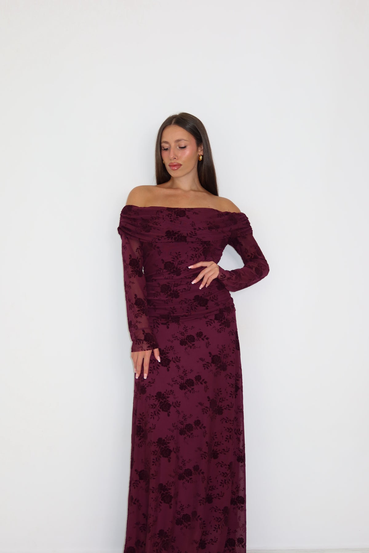 Vestido Odelia Burdeos