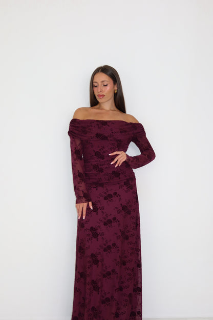 Vestido Odelia Burdeos