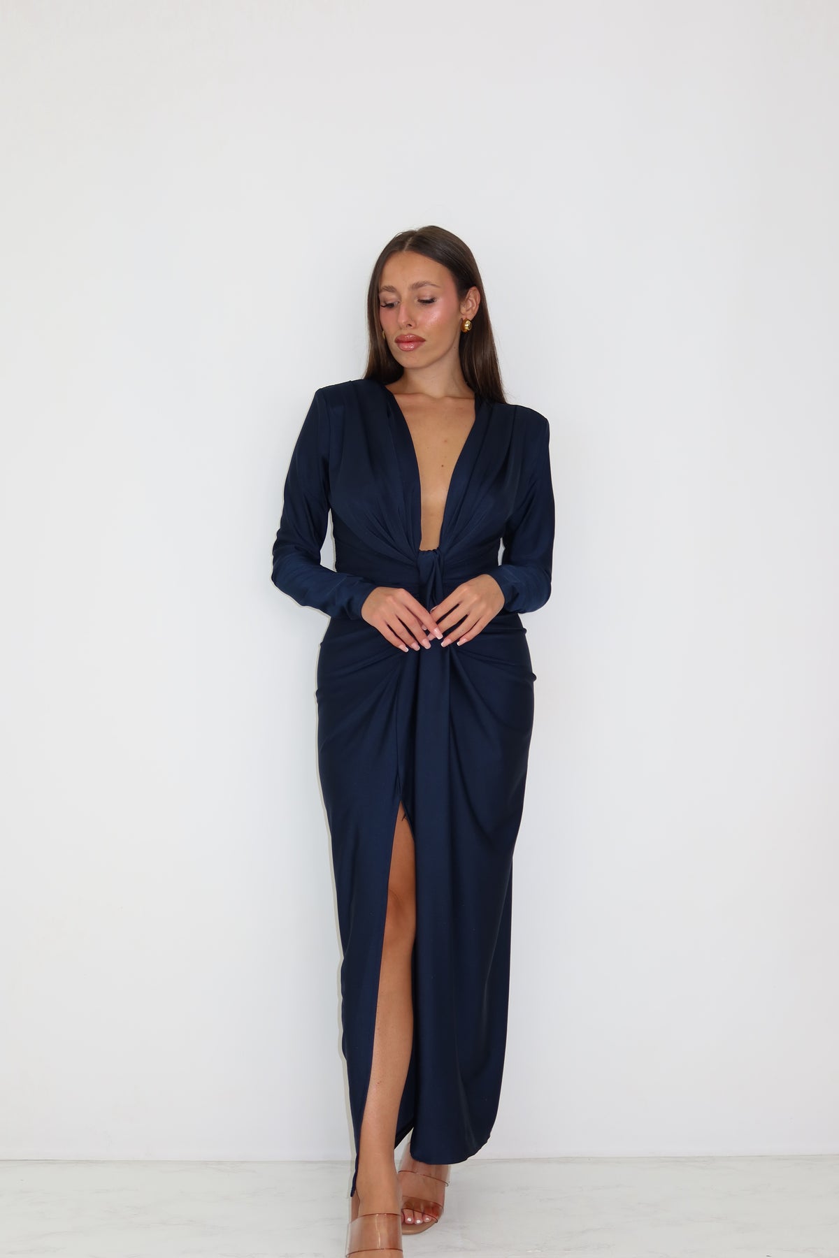 Vestido Gaia Azul Marino