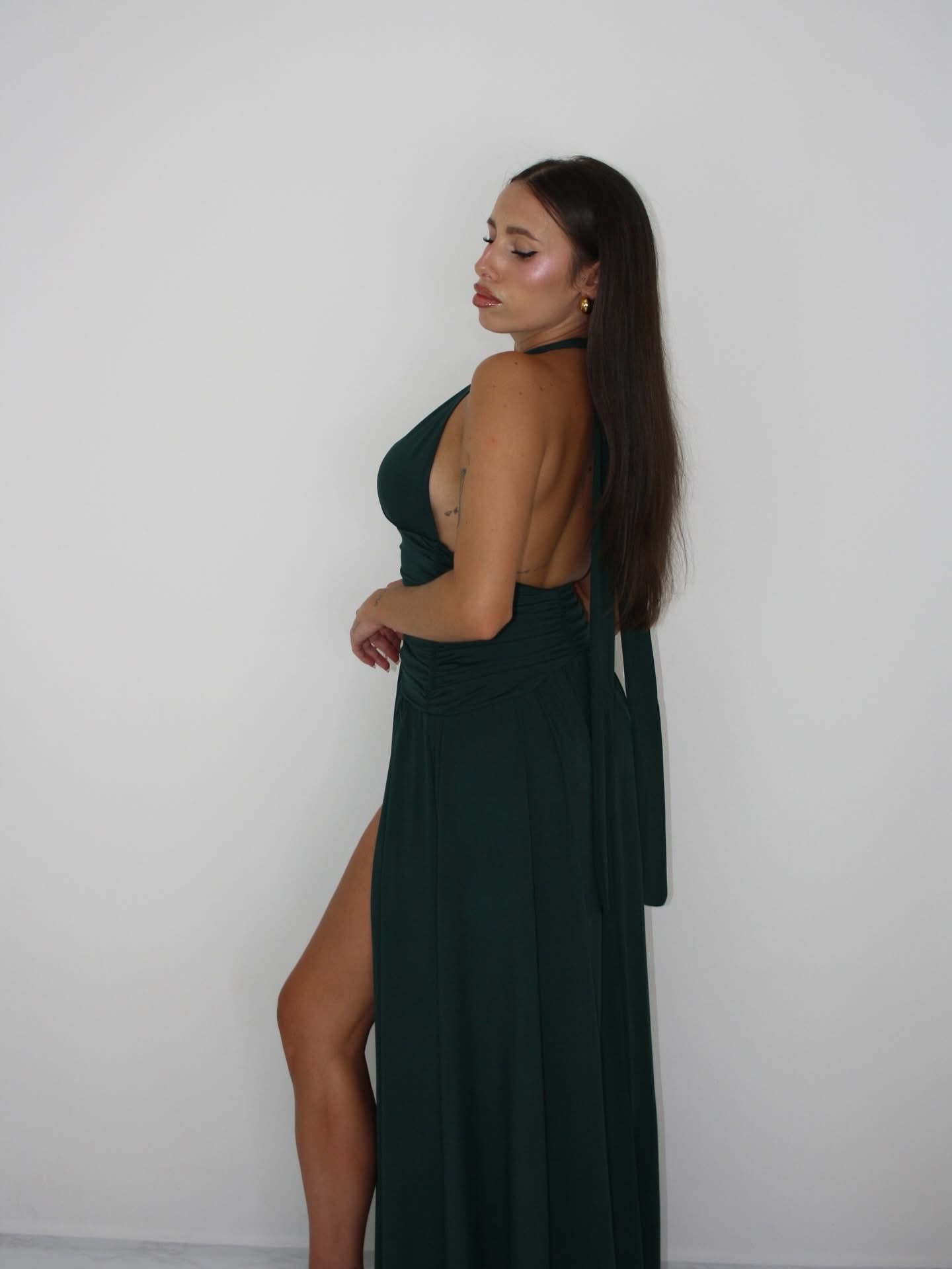 Vestido Opal Verde Botella