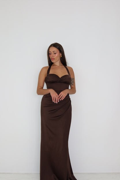 Vestido Miraal Marrón