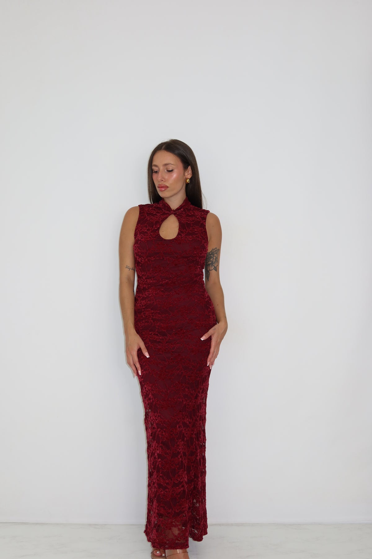 Vestido Aithne Granate