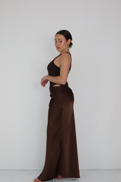 Vestido Aldair Marrón