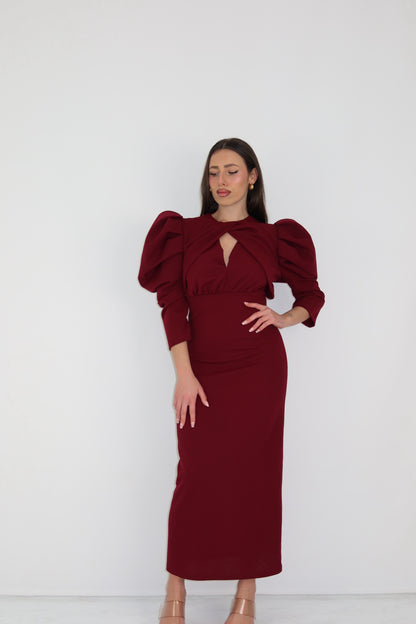Vestido Arisbeth Granate