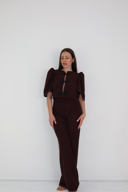 Conjunto Cayetana Marrón