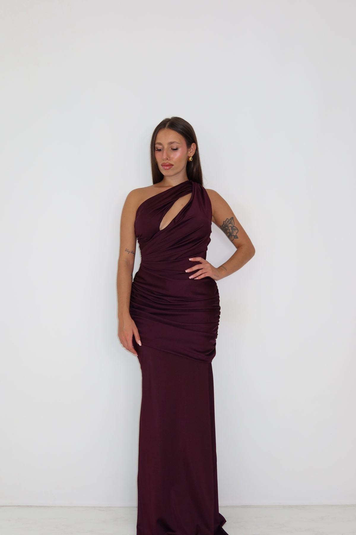Vestido Zaina Berenjena
