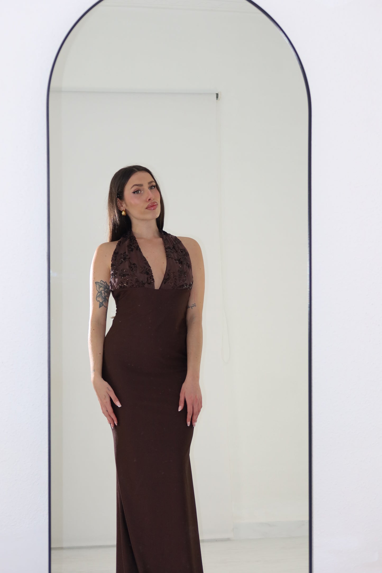 Vestido Promesa Marrón
