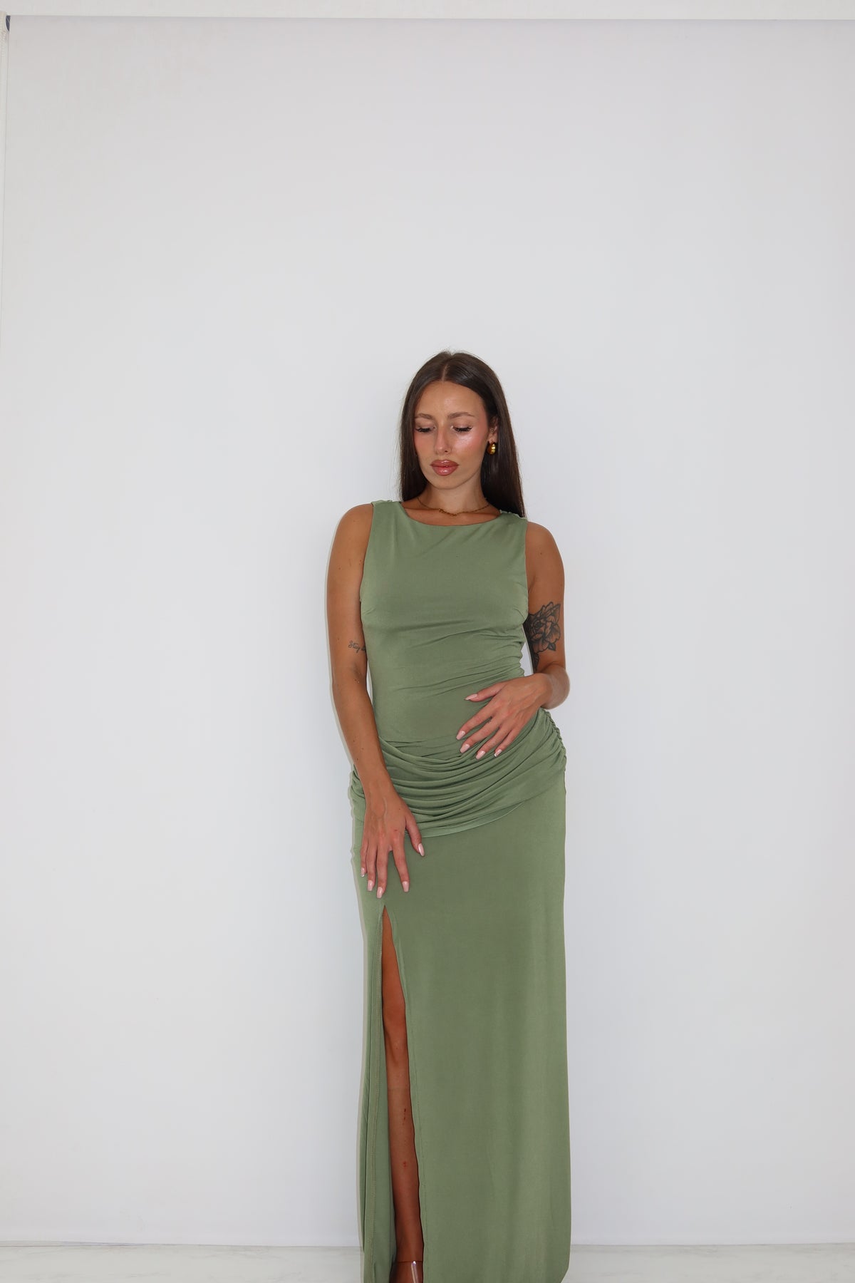 Vestido Kailani Verde Kaki
