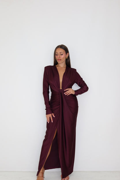 Vestido Gaia Berenjena