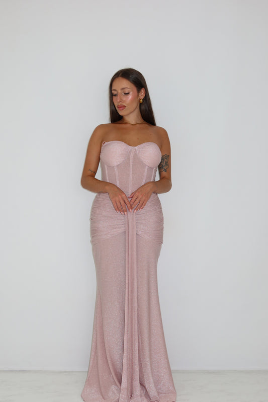 Vestido Leia Rosa