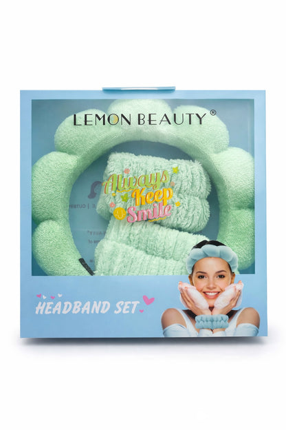 Set de diadema facial con muñequeras