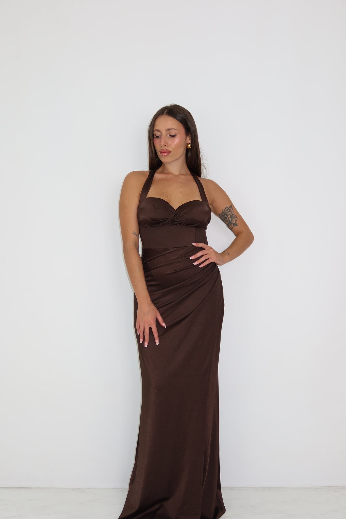 Vestido Miraal Marrón