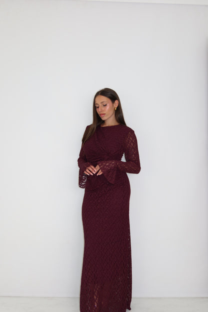 Vestido Bindi Berenjena