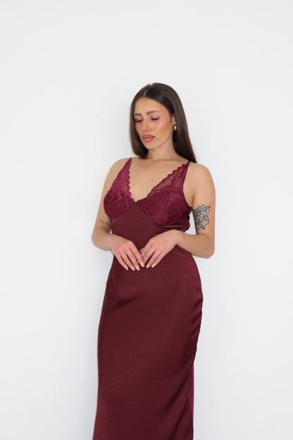 Vestido Maelia Granate