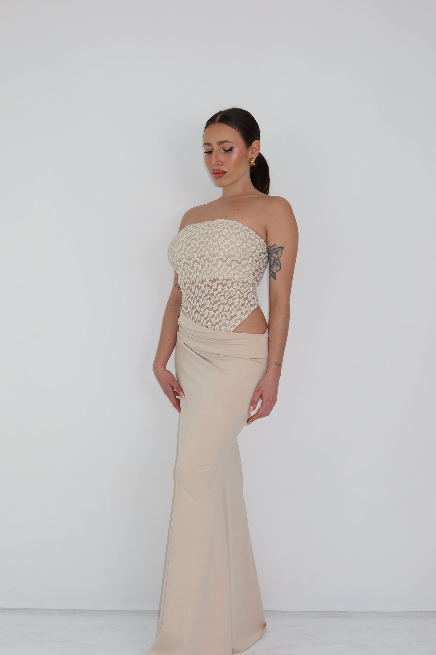 Vestido Libby Beige