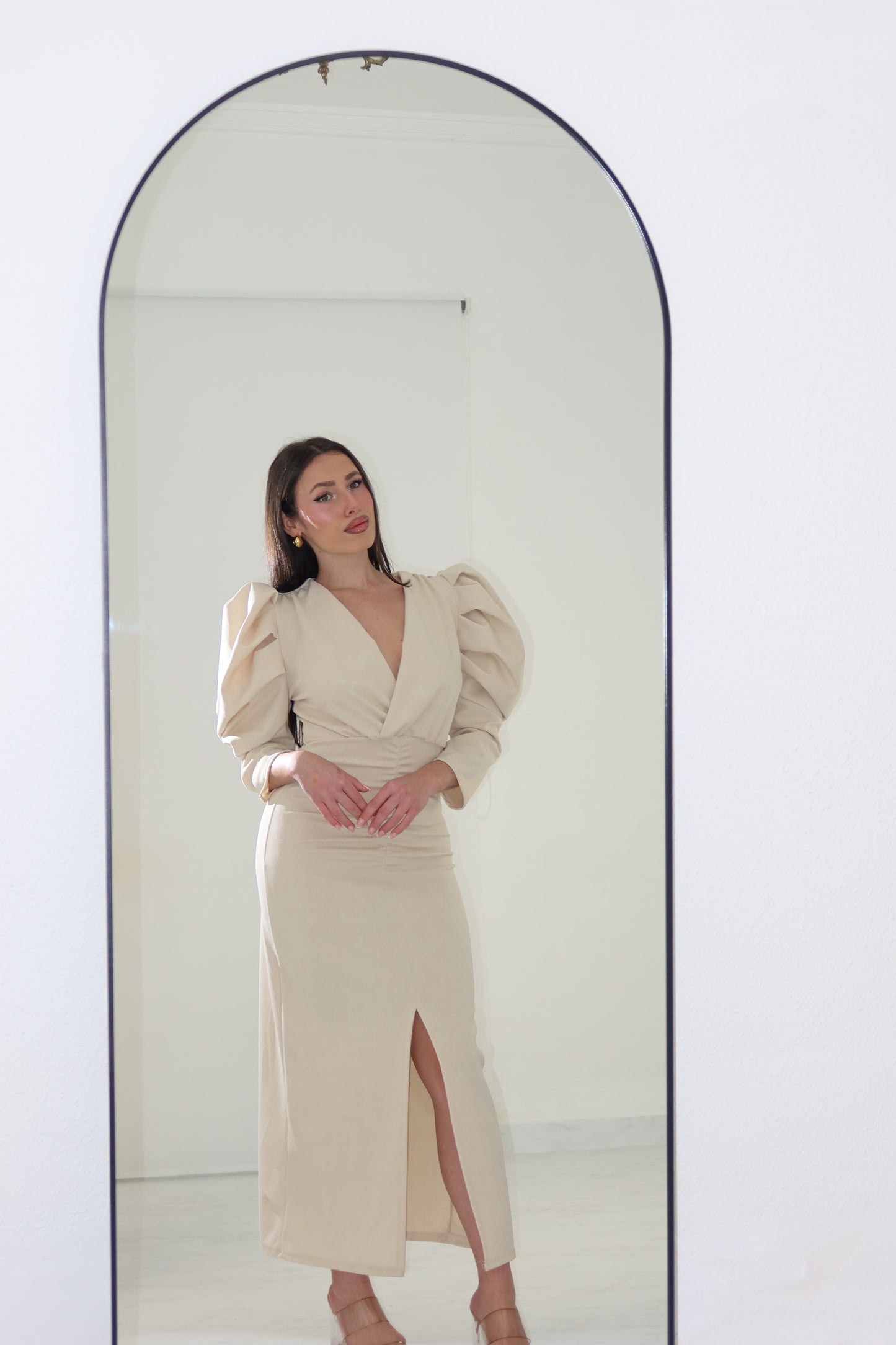 Vestido Martina Beige