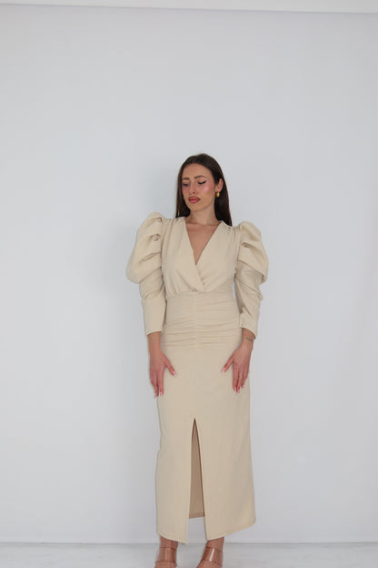 Vestido Martina Beige