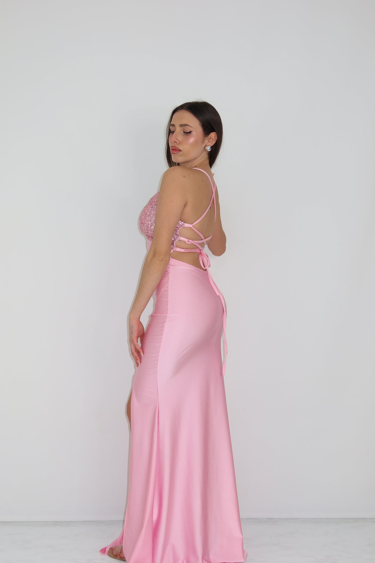 Vestido Kalha Rosa
