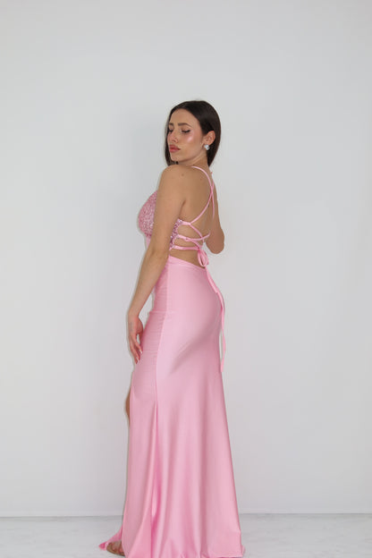 Vestido Kalha Rosa