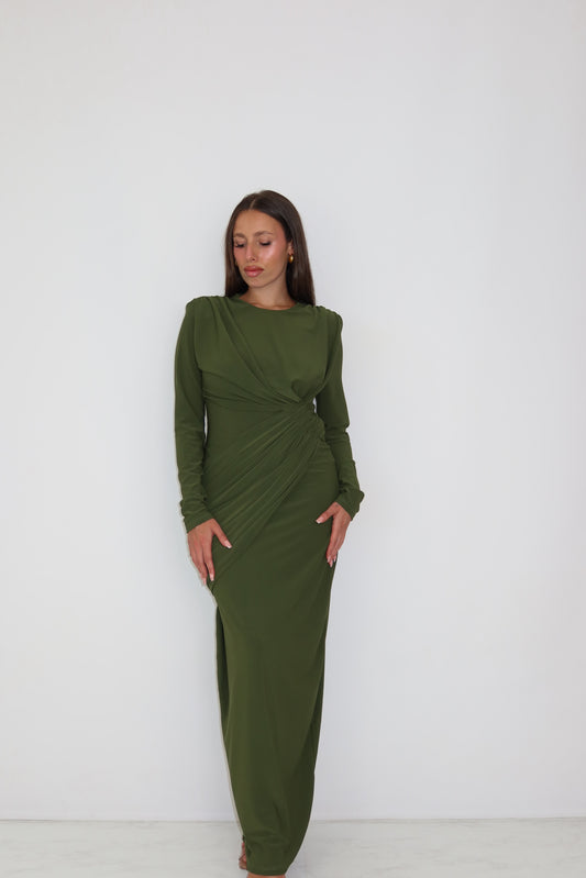 Vestido Vilma Verde Kaki