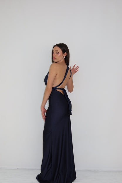 Vestido Promesa Azul Marino