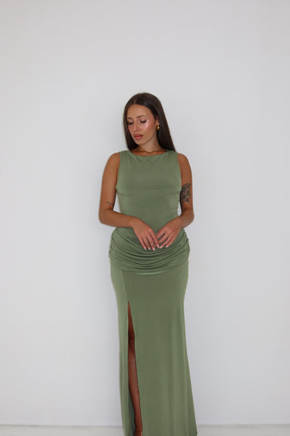 Vestido Kailani Verde Kaki