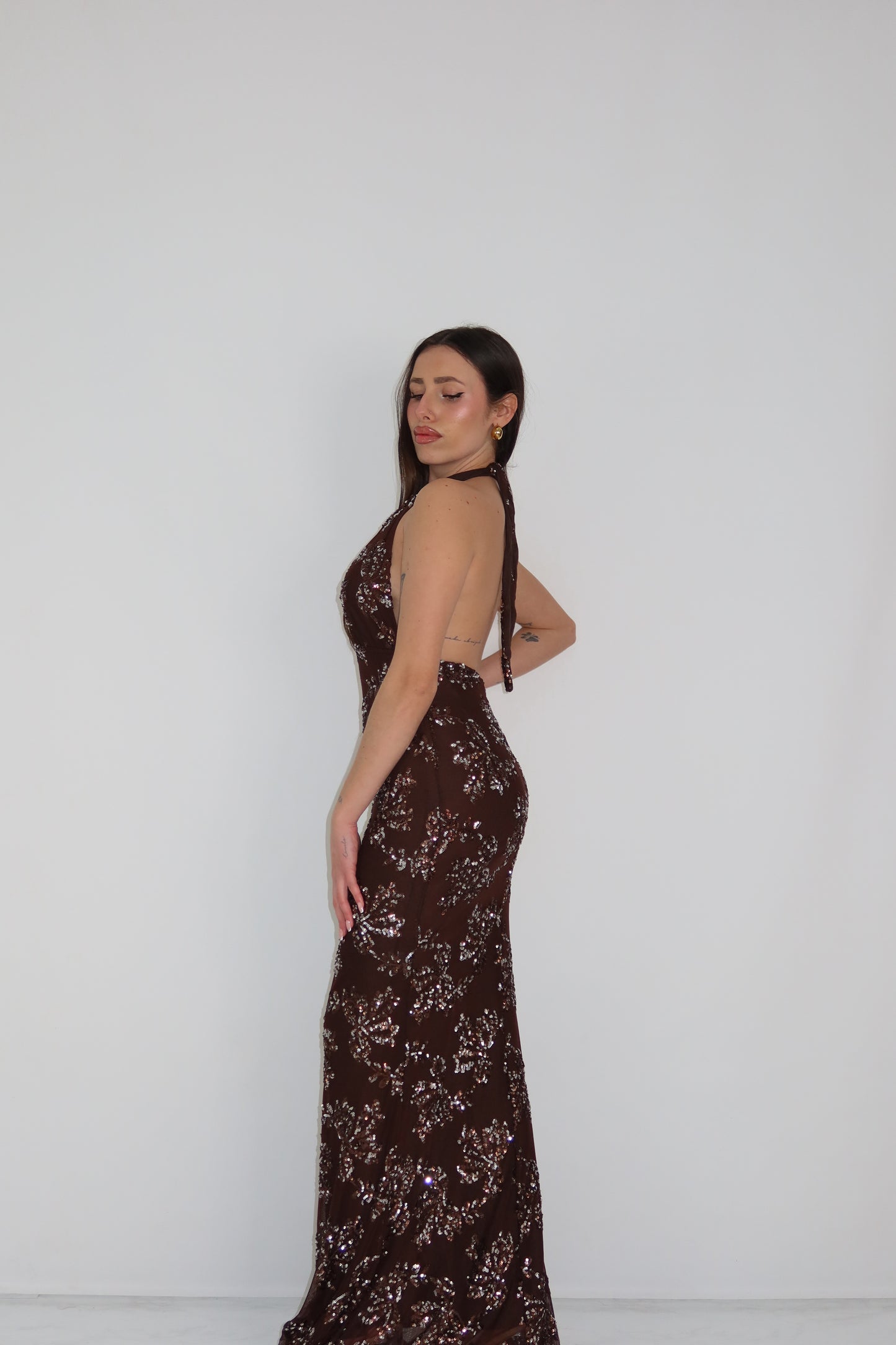 Vestido Passione Marrón