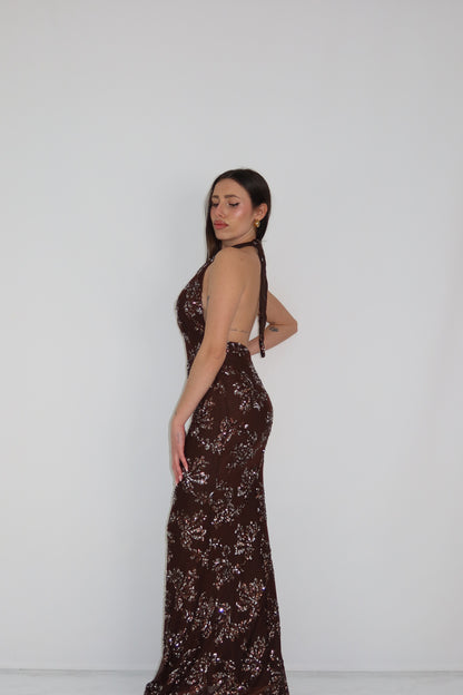 Vestido Passione Marrón