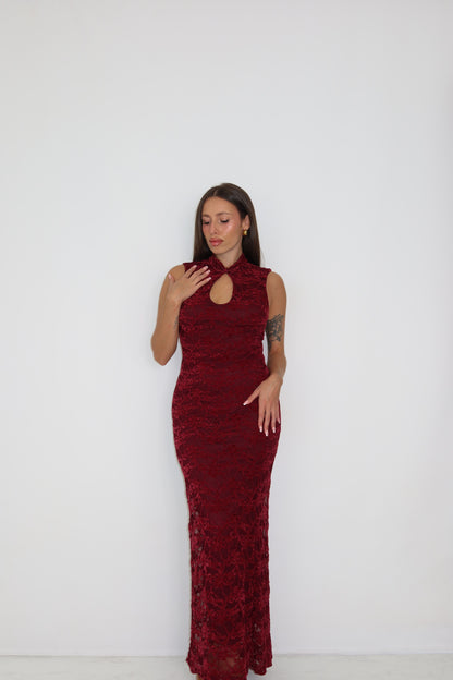 Vestido Aithne Granate