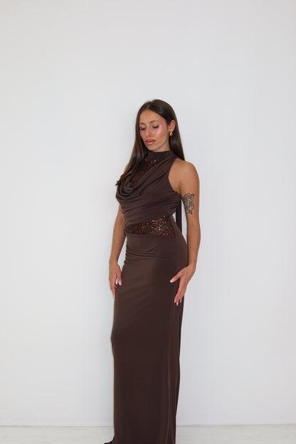 Vestido Keyla Marrón