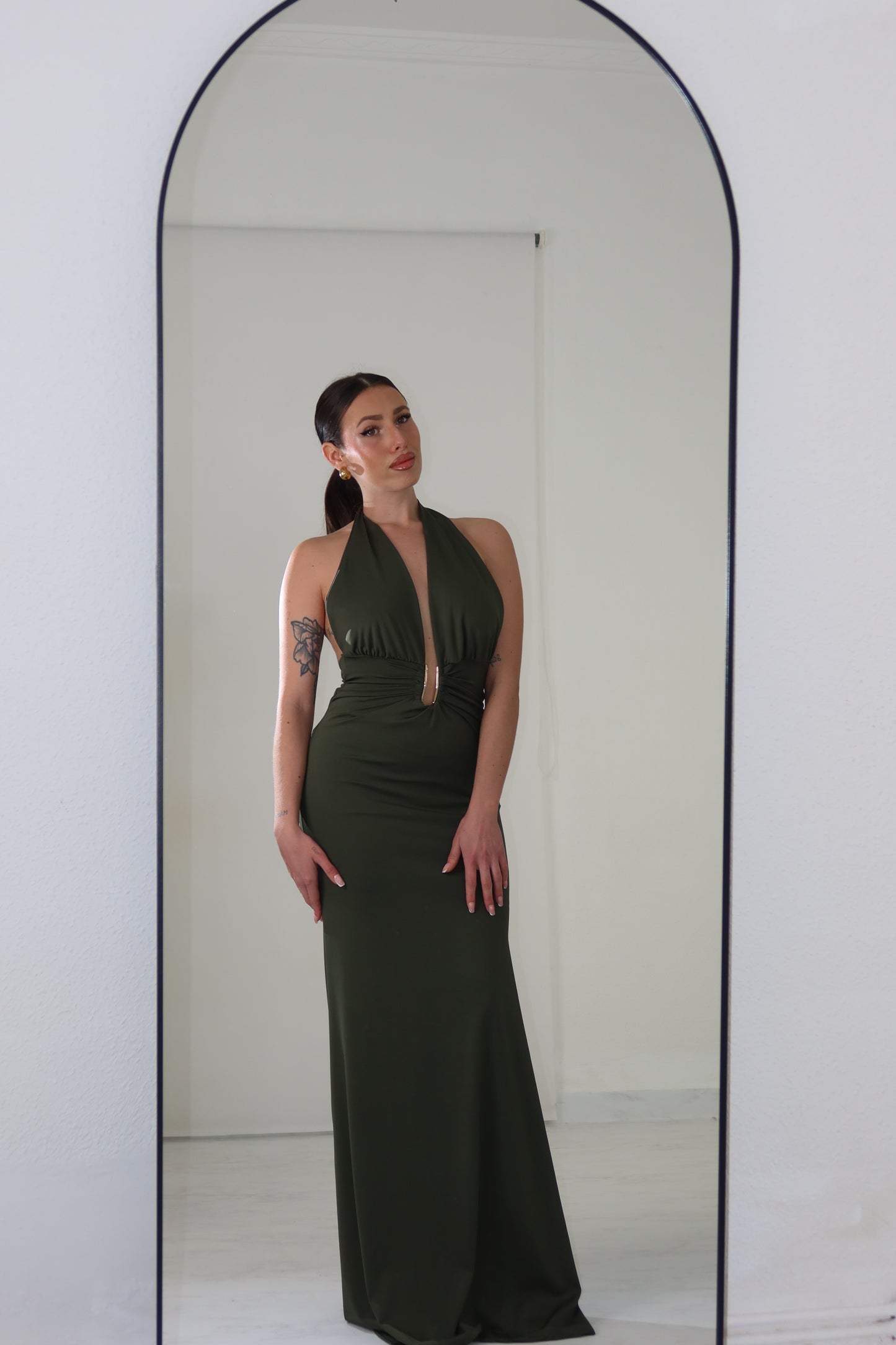 Vestido Melaza Verde Kaki