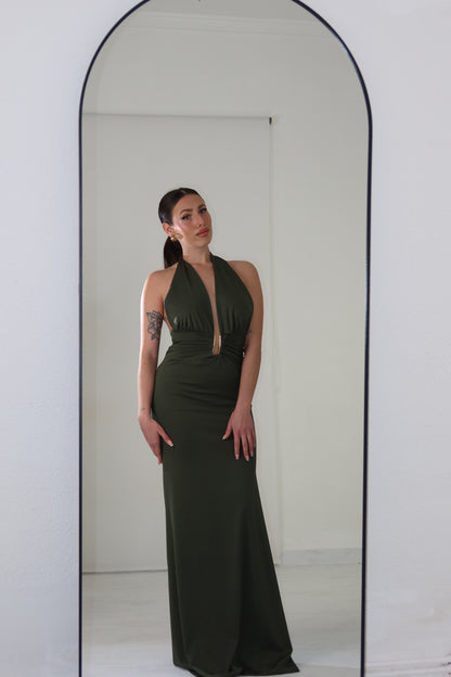Vestido Melaza Verde Kaki