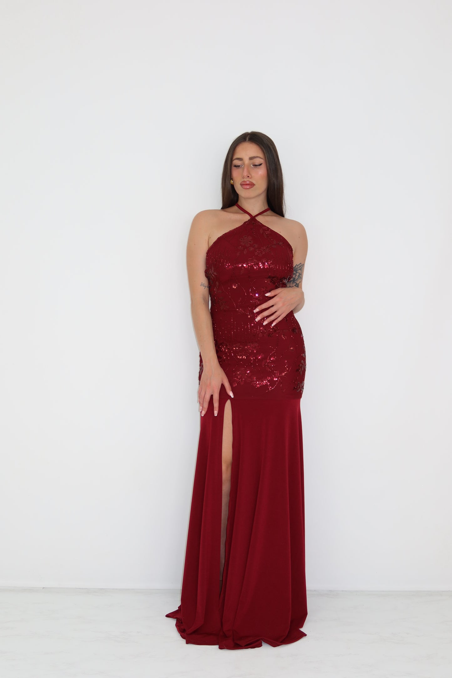 Vestido Naida Granate
