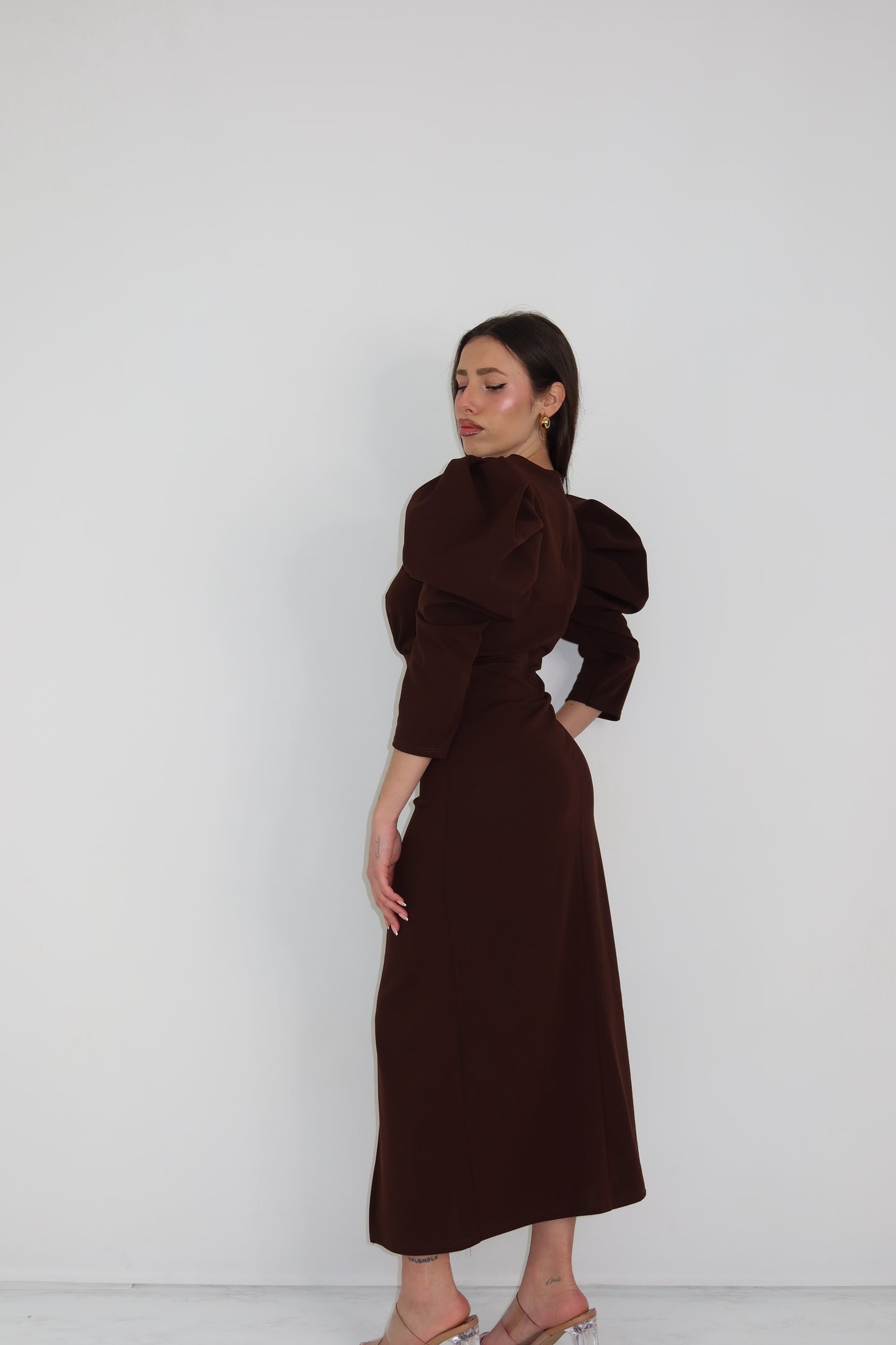 Vestido Martina Marrón