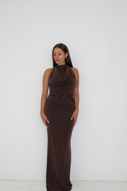Vestido Keyla Marrón