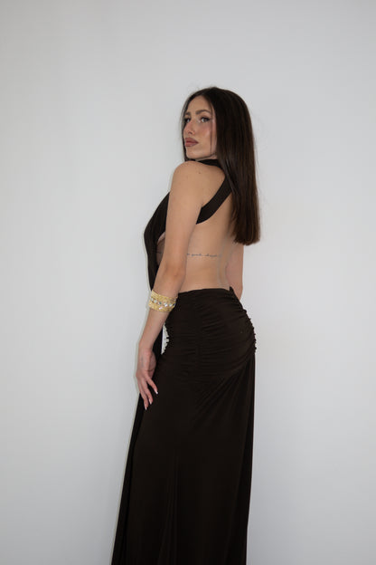 Vestido Gía Marrón