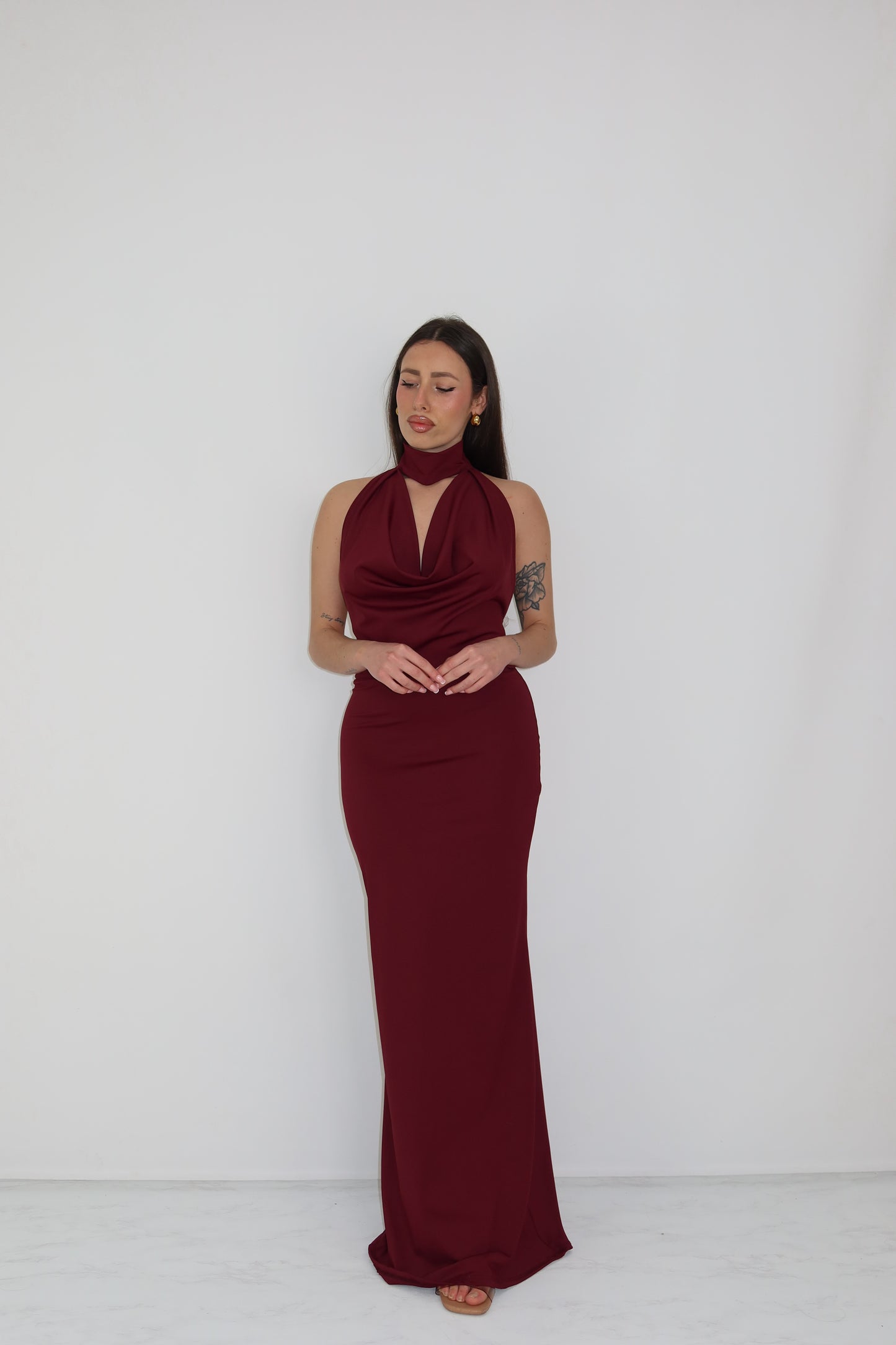 Vestido Thila Borgonha