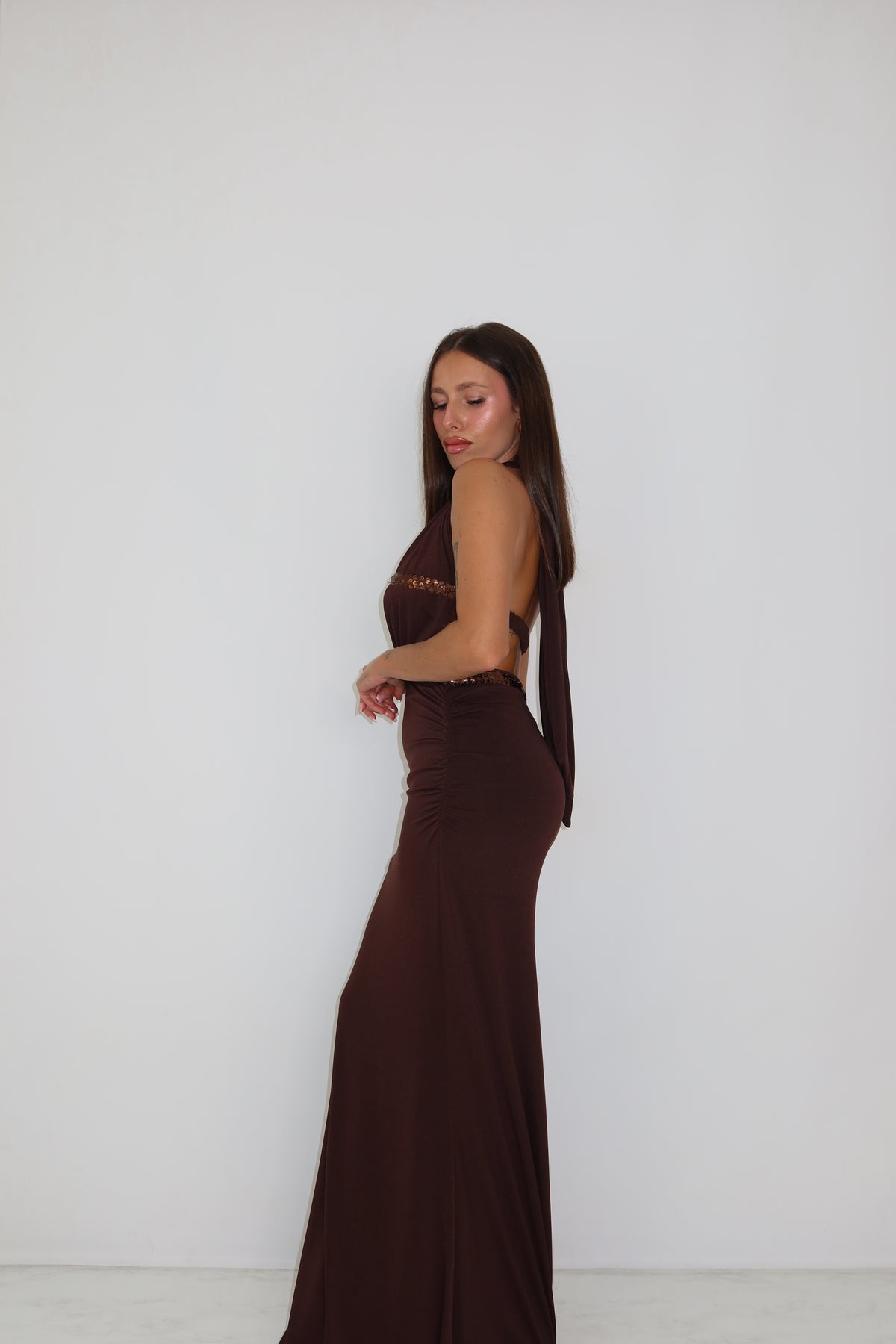 Vestido Salma Marrón