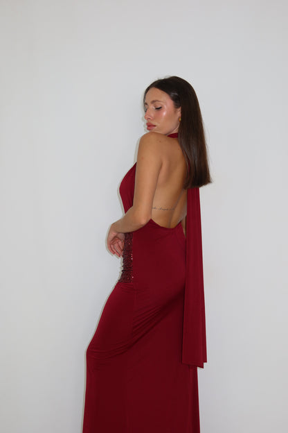 Vestido Naelle Granate
