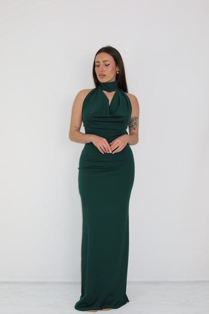 Vestido Thila Verde Garrafa