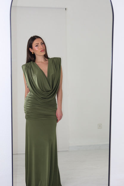 Vestido Victoria Verde Kaki