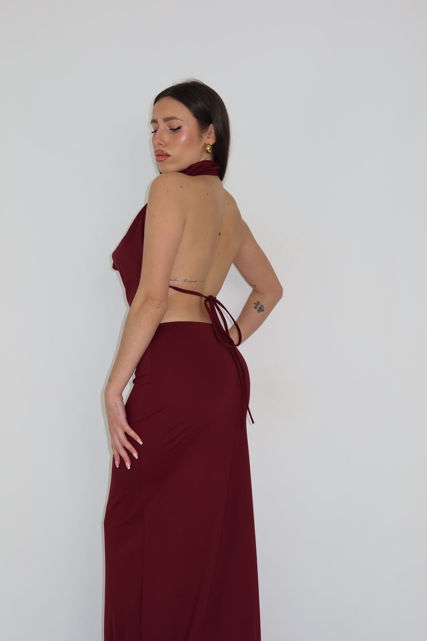 Vestido Thila Borgonha